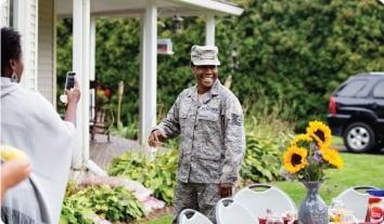 a person in military uniform