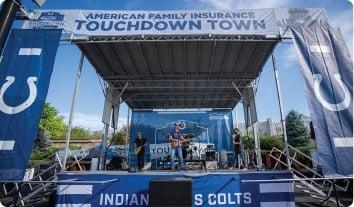 a group of people on a stage