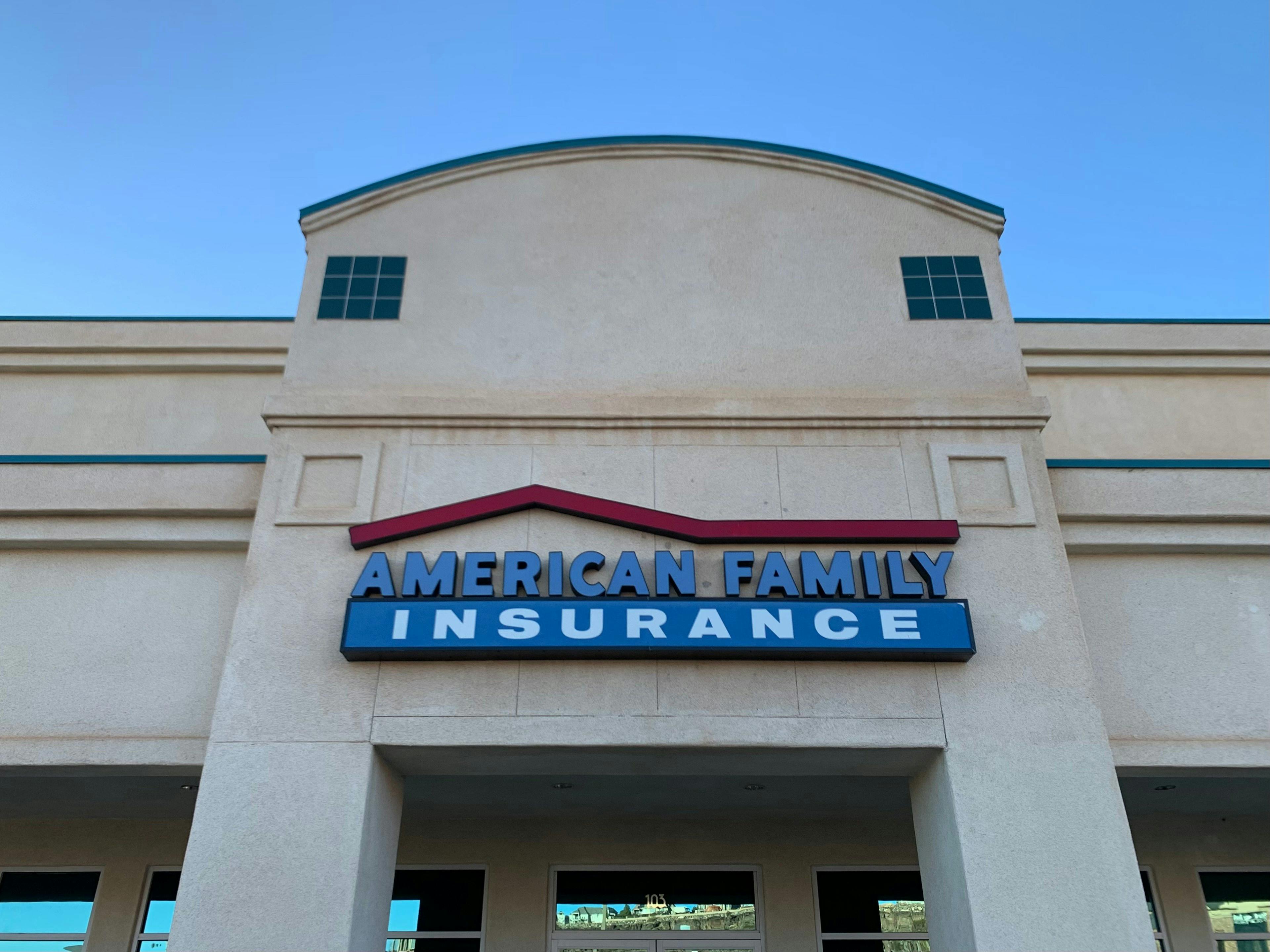 a building with a sign on it