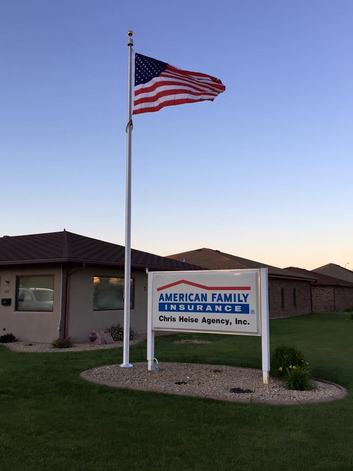 a flag on a pole