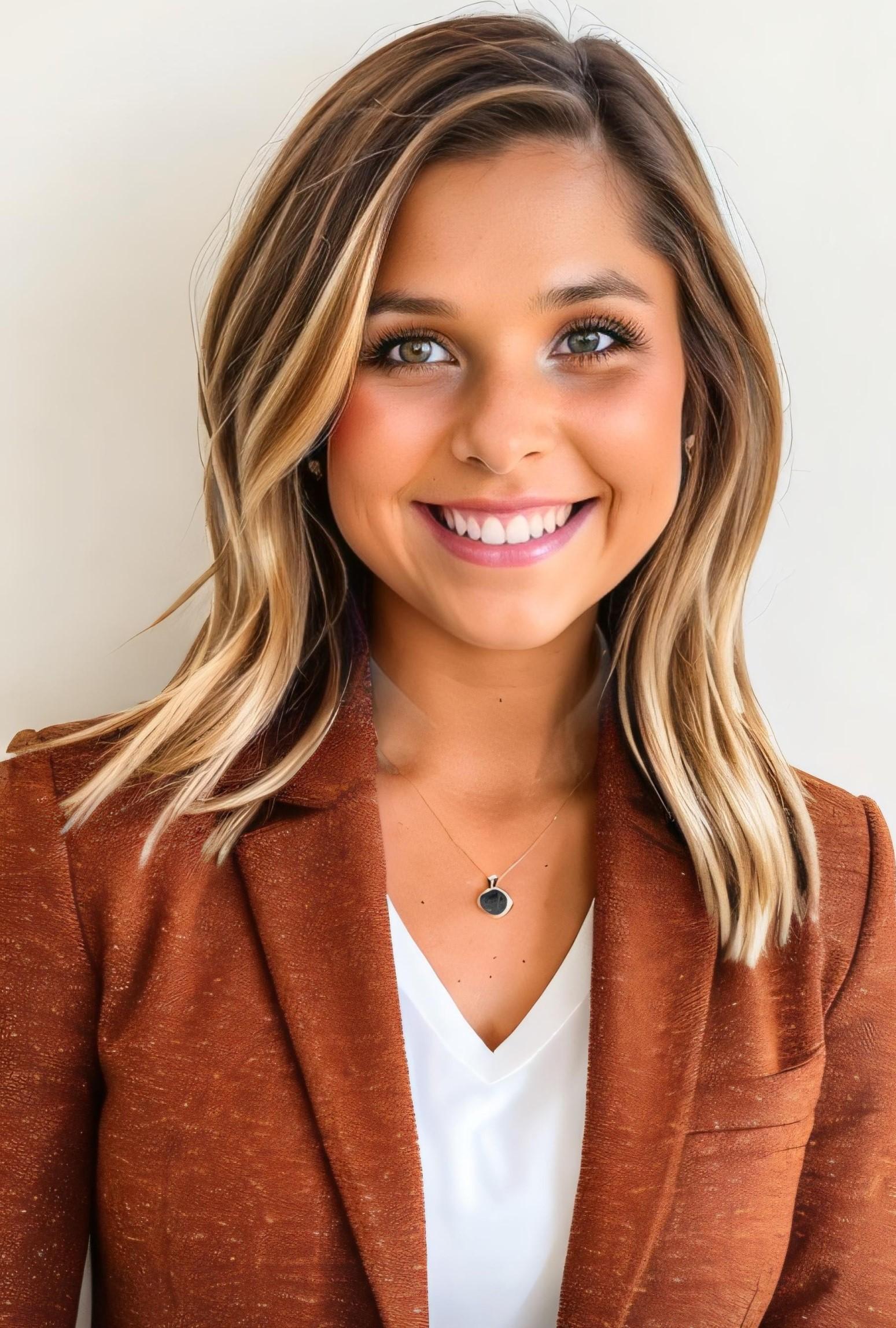 a woman smiling for the camera