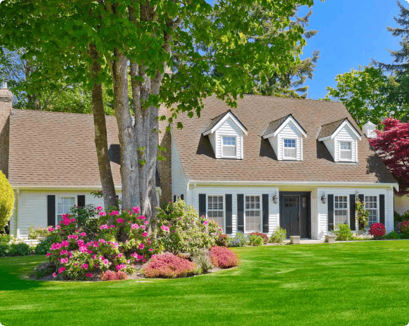 Image of the exterior of a single house on clear day